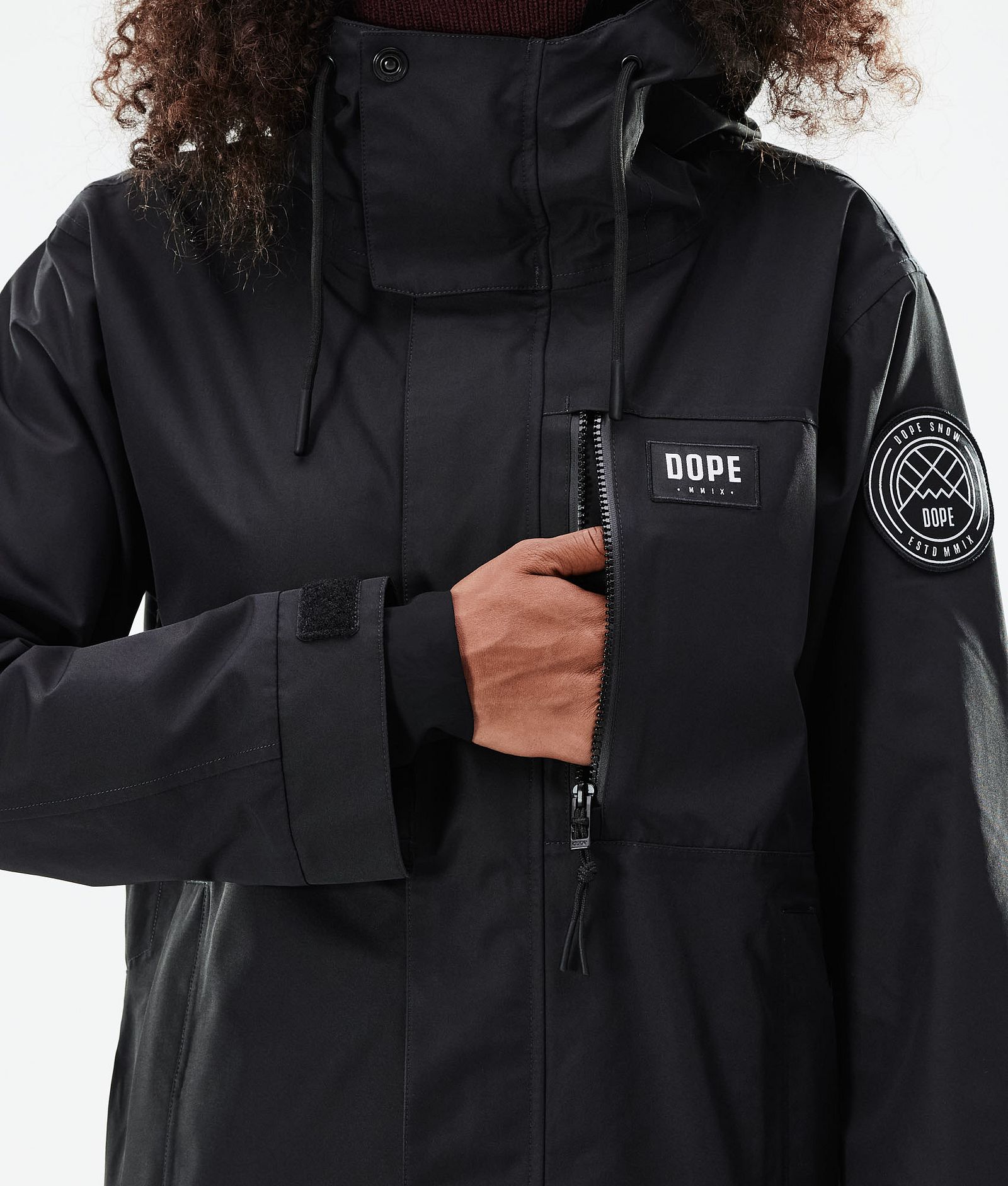 Dope Blizzard W Full Zip 2021 Kurtka Snowboardowa Kobiety Black, Zdjęcie 10 z 11